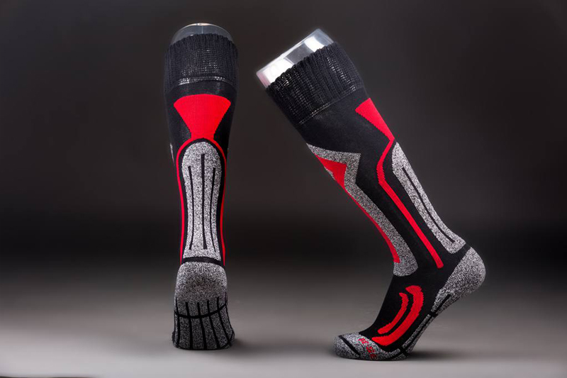 Cotton compression ski socks